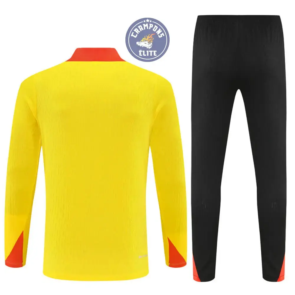 Survêtement d'entraînement demi-zip - Brésil 2025/2026 - Jaune/Noir/Orange - Image 3