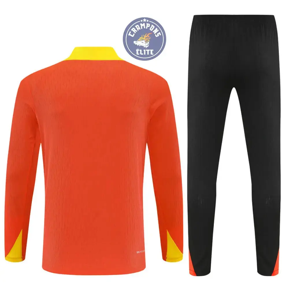 Survêtement d'entraînement demi-zip - Brésil 2025/2026 - Orange/Noir/Jaune - Image 3