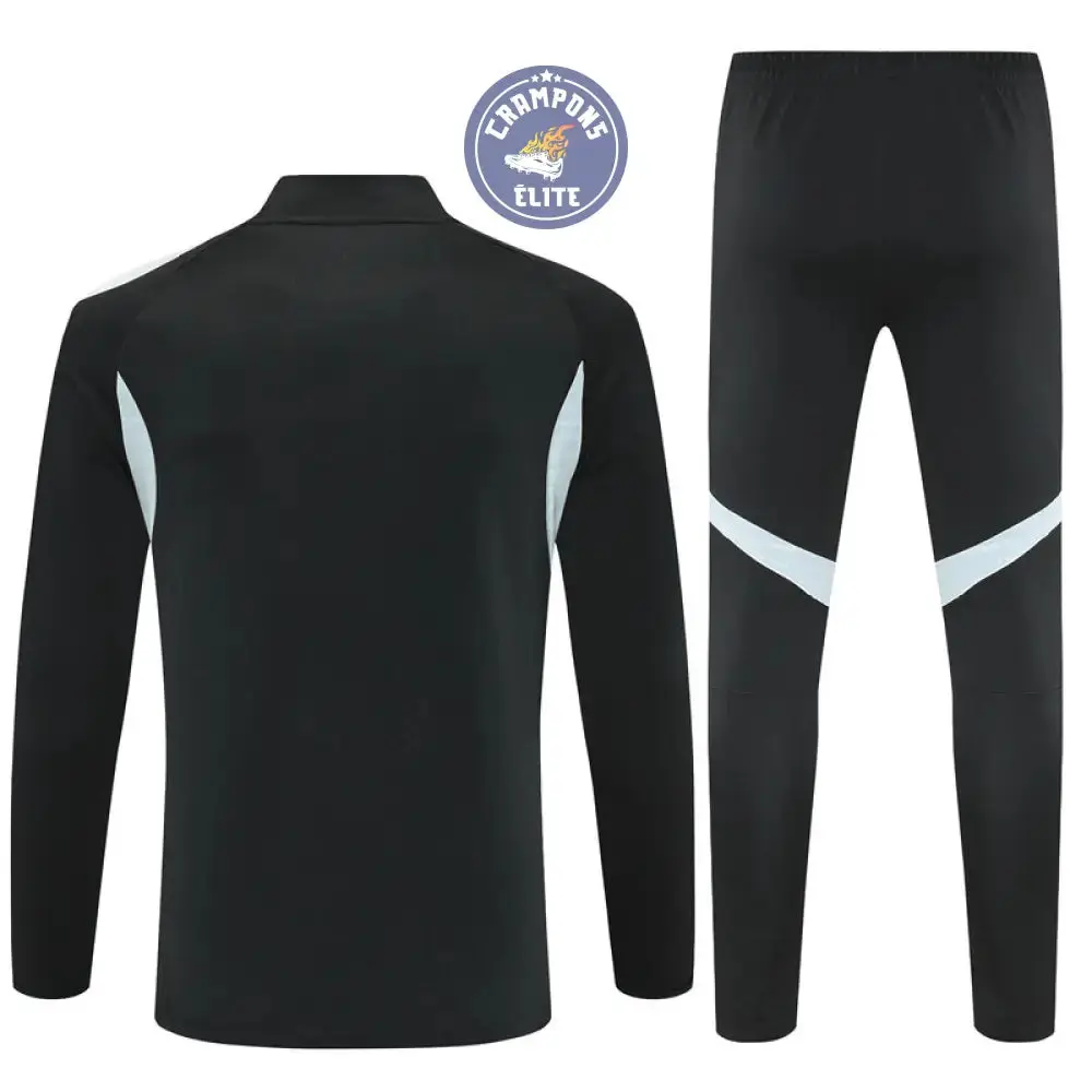 Survêtement d'entraînement demi-zip - Inter Miami 2025/2026 - Noir/Gris Bleuté/Blanc - Image 3