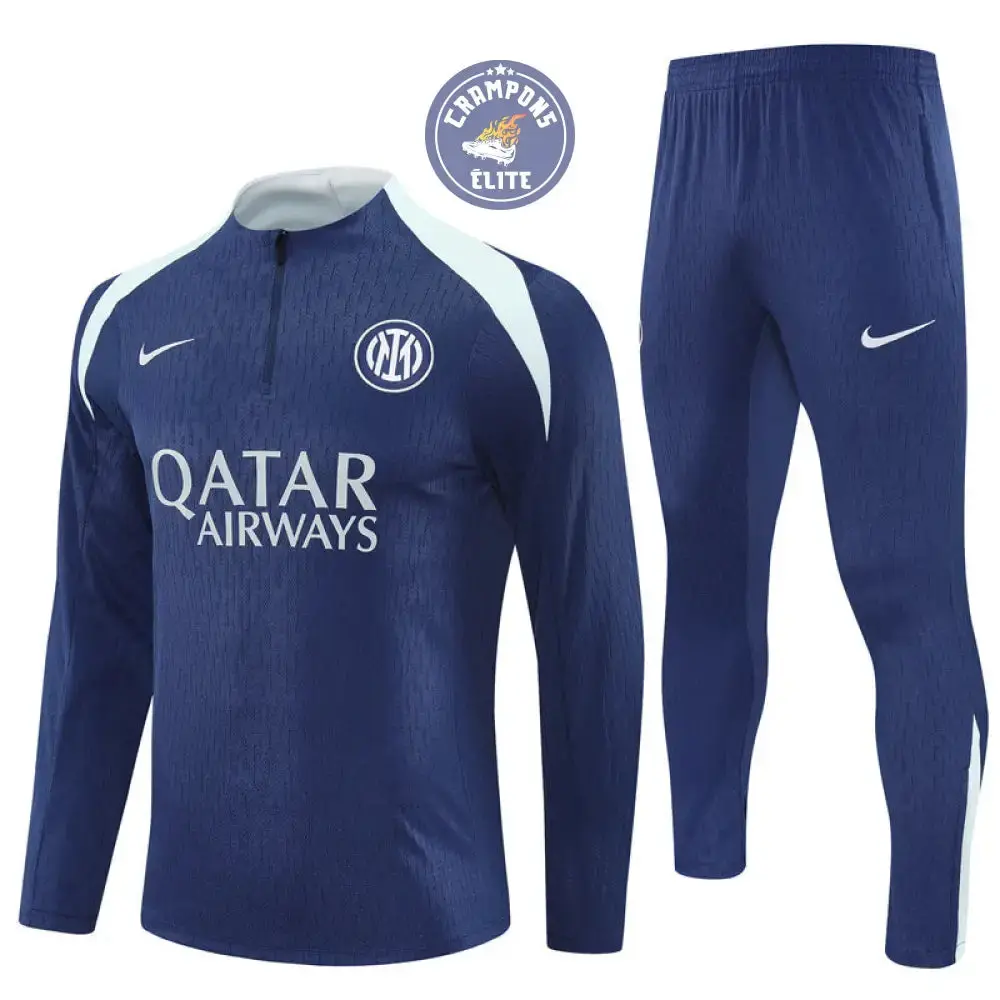 Survêtement d'entraînement demi-zip - Inter Milan 2025/2026 - Bleu Marine/Gris Bleuté - Image 2