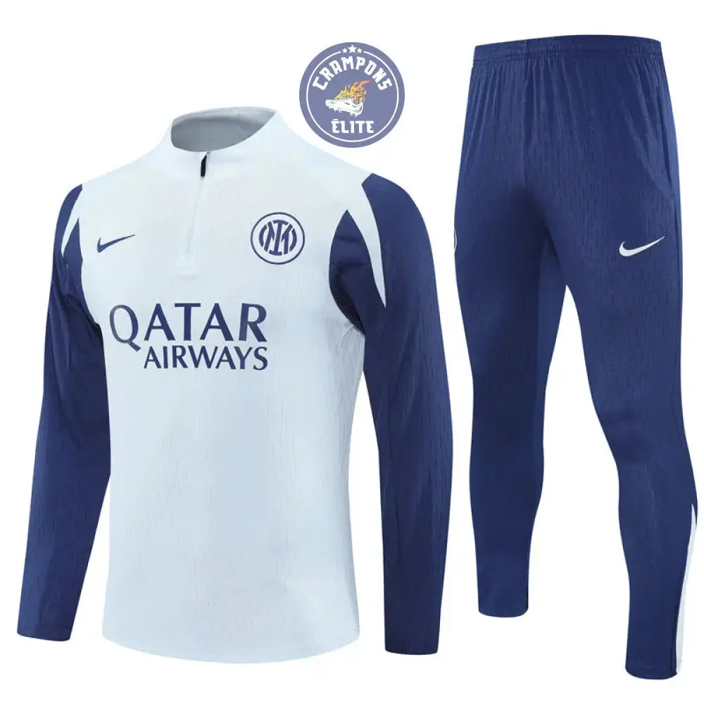 Survêtement d'entraînement demi-zip - Inter Milan 2025/2026 - Gris Bleuté/Bleu Marine - Image 2