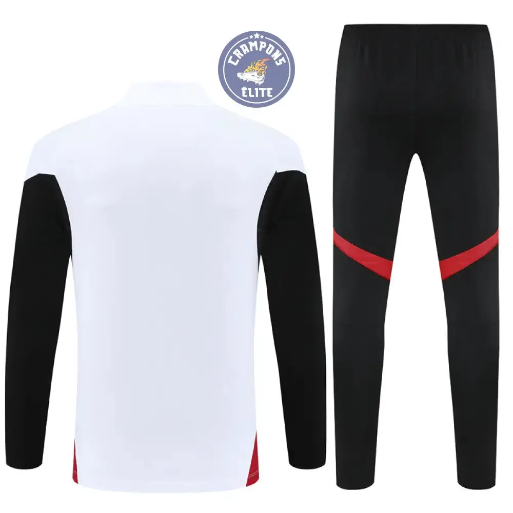 Survêtement d'entraînement demi-zip - Manchester United 2025/2026 - Blanc/Noir/Rouge - Image 3