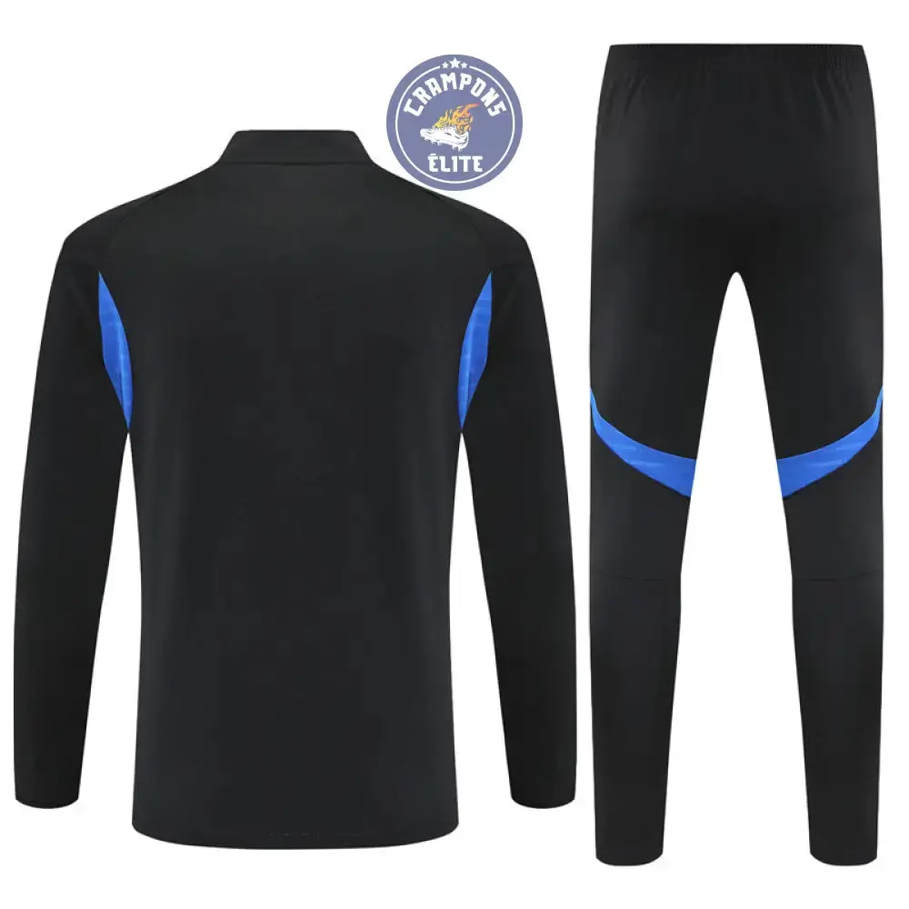 Survêtement d'entraînement demi-zip - Manchester United 2025/2026 - Noir/Bleu/Jaune - Image 3