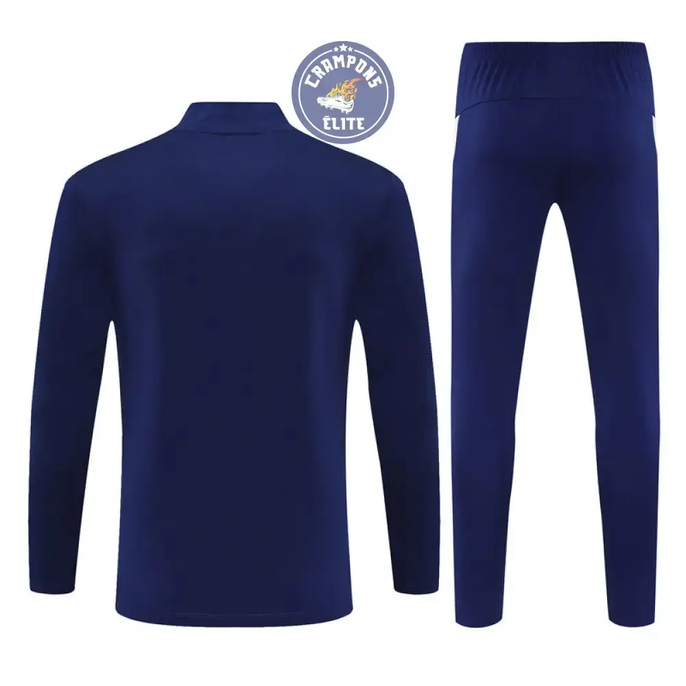 Survêtement d'entraînement demi-zip - Portugal 2025/2026 - Bleu Marine/Blanc/Or - Image 3