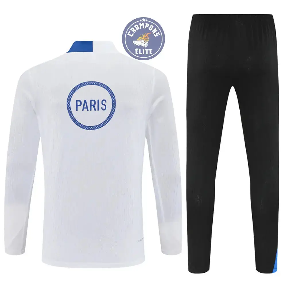Survêtement d'entraînement demi-zip - PSG 2025/2026 - Blanc/Bleu/Noir - Image 3