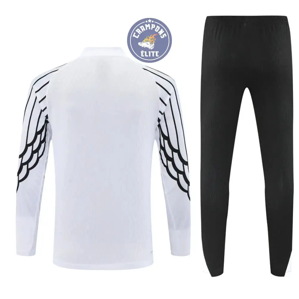 Survêtement d'entraînement demi-zip - PSG 2025/2026 - Blanc/Noir - Image 3