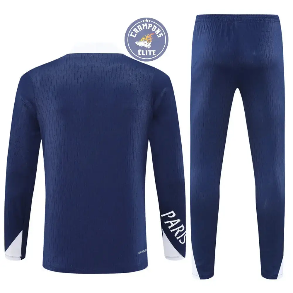 Survêtement d'entraînement demi-zip - PSG 2025/2026 - Bleu Marine/Blanc - Image 3