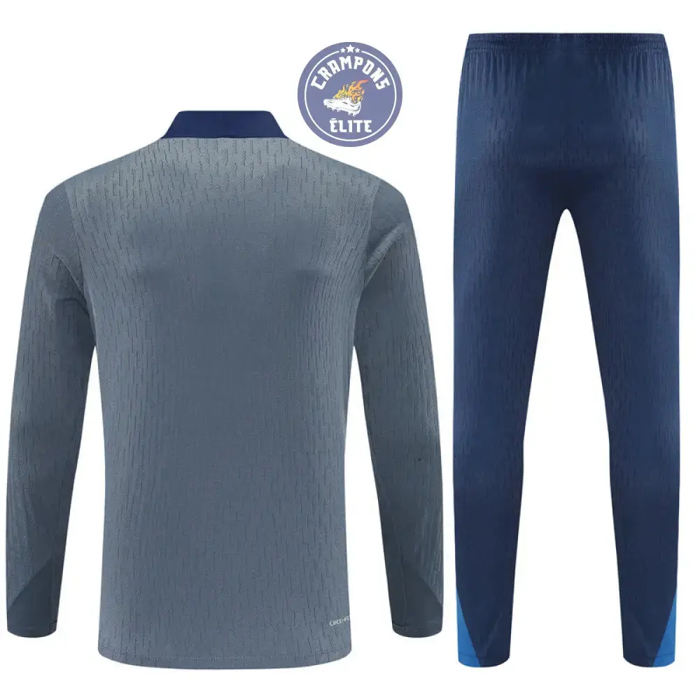 Survêtement d'entraînement demi-zip - PSG 2025/2026 -Gris/Bleu Marine - Image 3