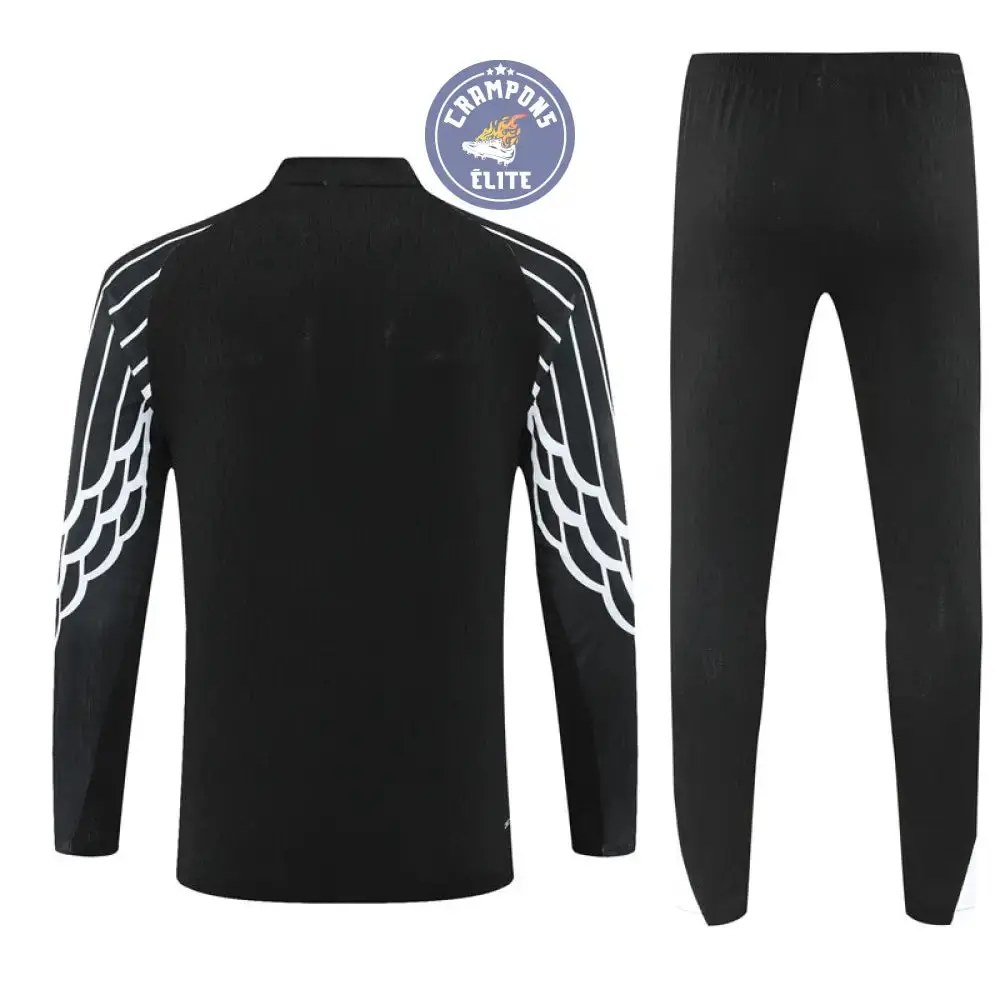 Survêtement d'entraînement demi-zip - PSG 2025/2026 - Noir/Blanc - Image 3