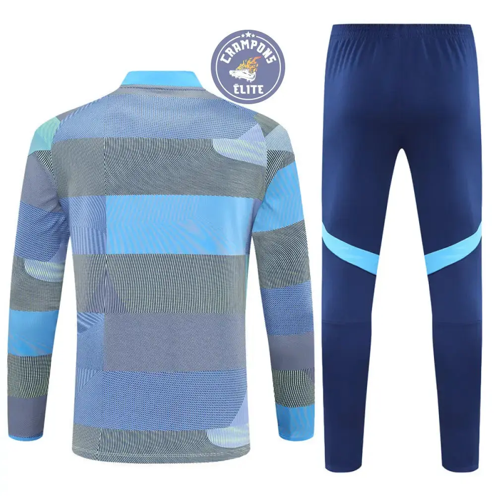 Survêtement d'entraînement demi-zip - Real Madrid 2025/2026 - Gris/Bleu/Bleu Marine - Image 3