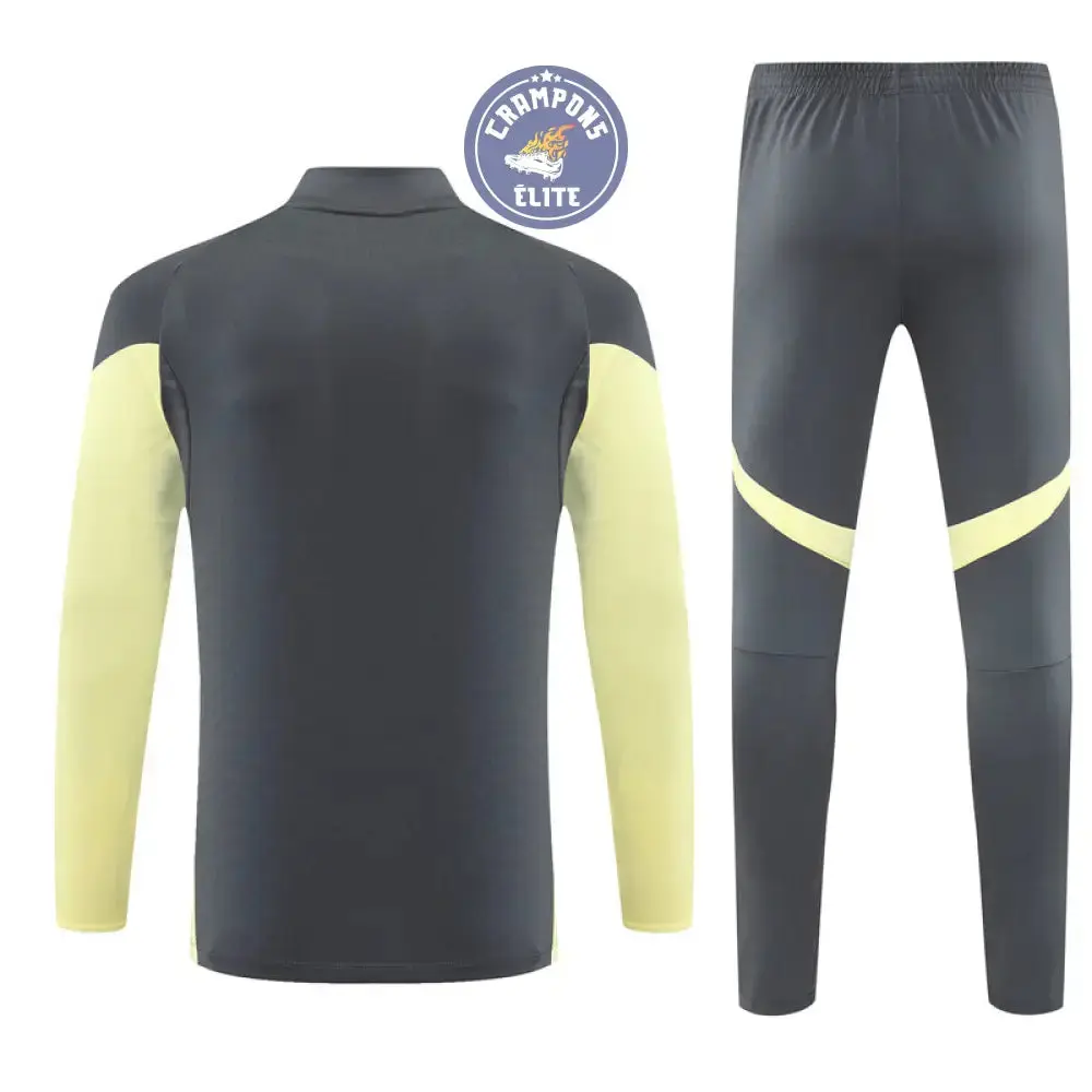 Survêtement d'entraînement demi-zip - Real Madrid 2025/2026 - Gris/Jaune Clair - Image 3