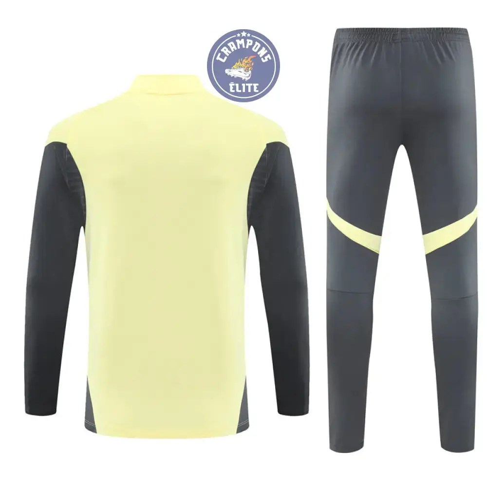 Survêtement d'entraînement demi-zip - Real Madrid 2025/2026 - Jaune Clair/Gris - Image 3