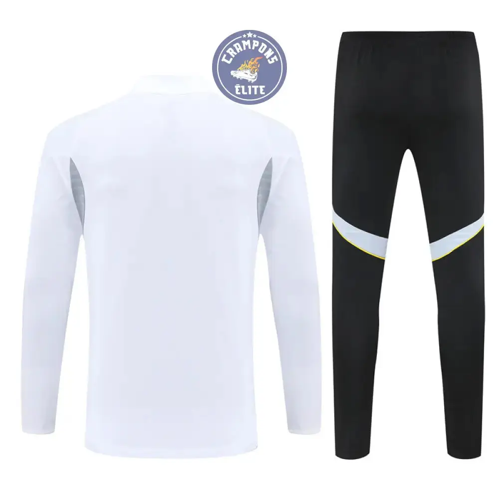 Survêtement d'entraînement demi-zip - Real Madrid 2025/2026 - Blanc/Noir/Gris/Jaune - Image 3