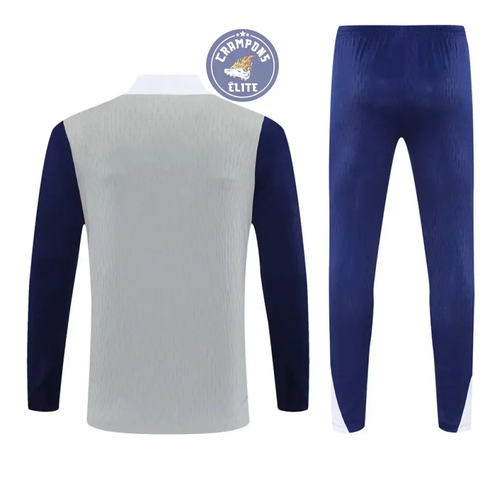 Survêtement d'entraînement demi-zip - Tottenham 2025/2026 - Gris/Bleu/Blanc - Image 3