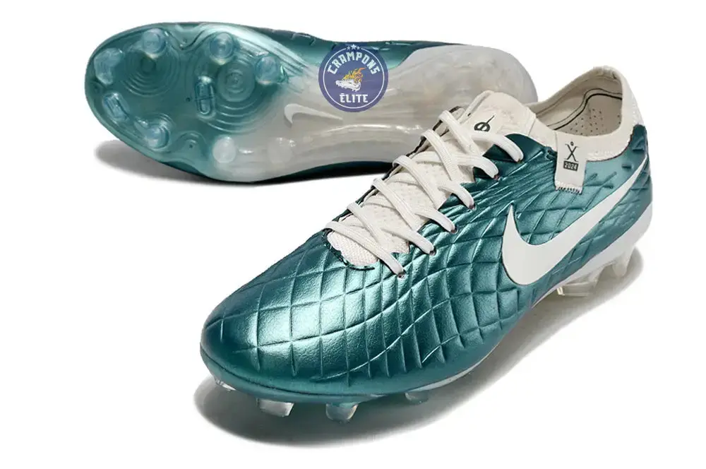 Tiempo Legend 10 Elite FG Emerald - Turquoise/Blanc Cassé - Image 2