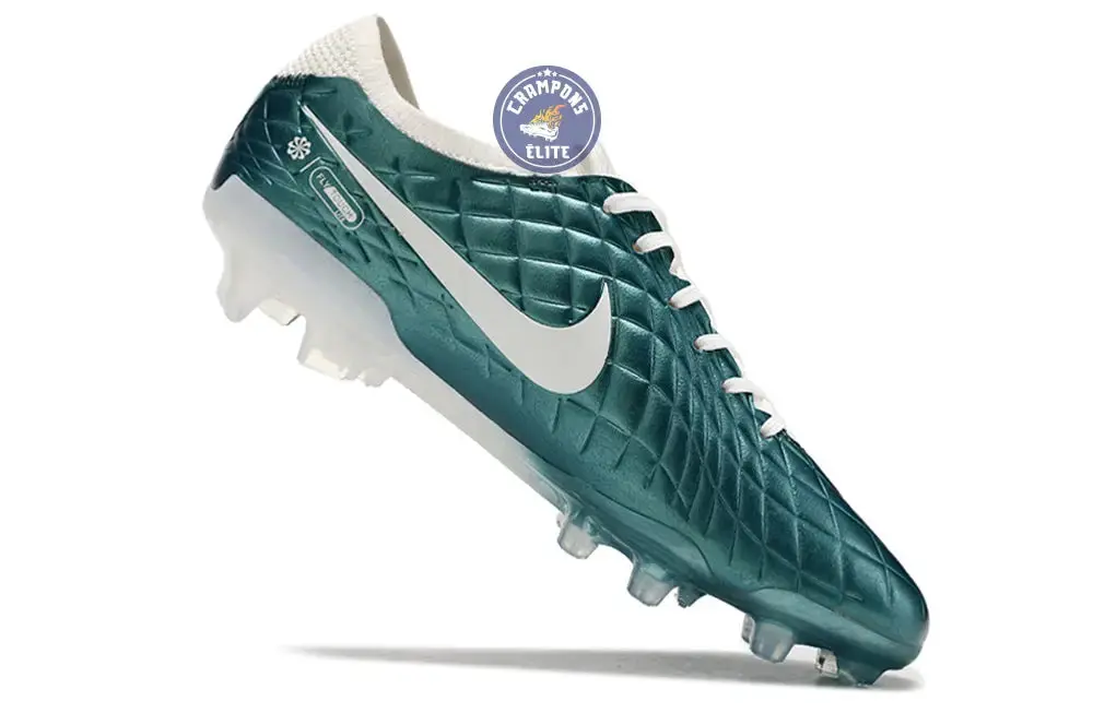 Tiempo Legend 10 Elite FG Emerald - Turquoise/Blanc Cassé - Image 4