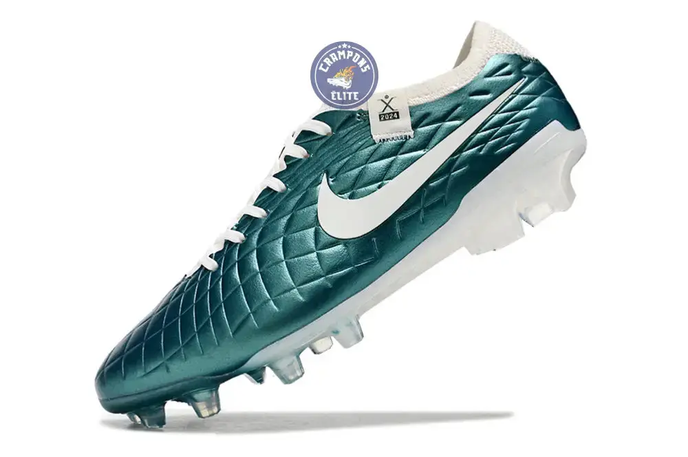 Tiempo Legend 10 Elite FG Emerald - Turquoise/Blanc Cassé - Image 5