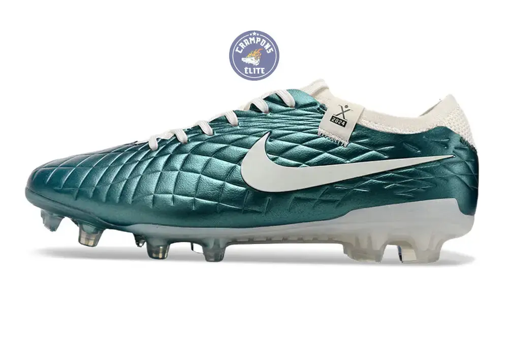 Tiempo Legend 10 Elite FG Emerald - Turquoise/Blanc Cassé - Image 6