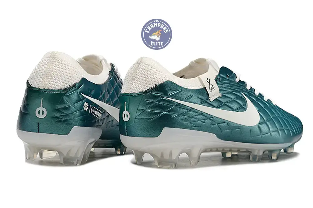 Tiempo Legend 10 Elite FG Emerald - Turquoise/Blanc Cassé - Image 7