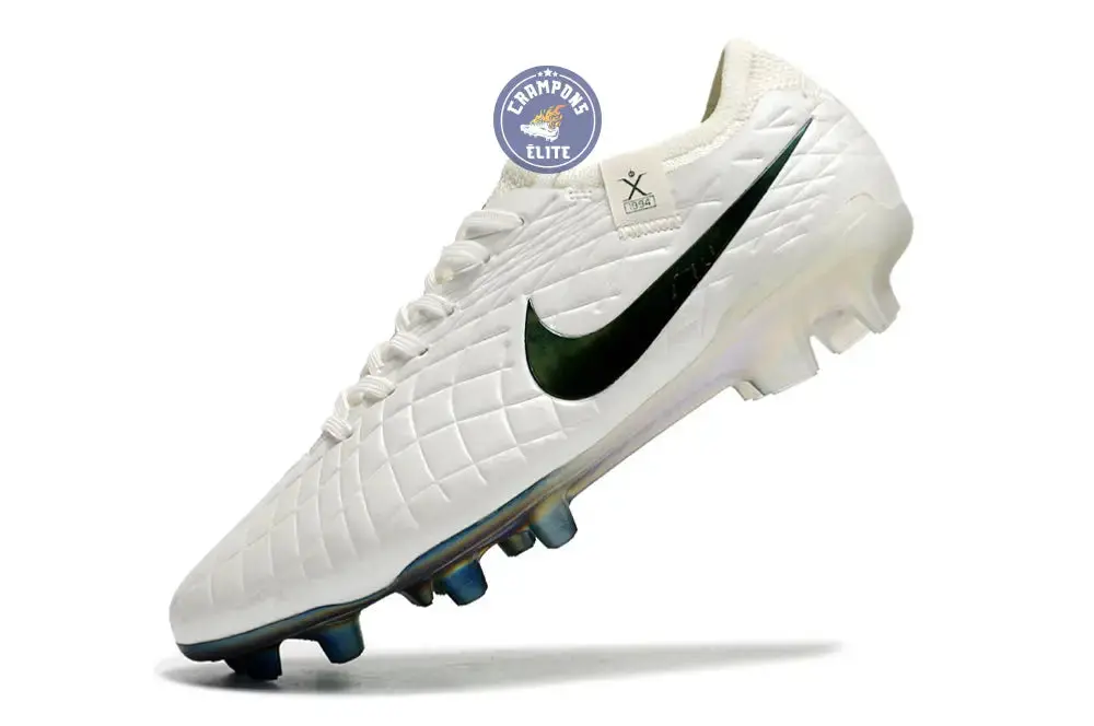 Tiempo Legend 10 Elite FG Pearl - Blanc Cassé/Turquoise - Image 4
