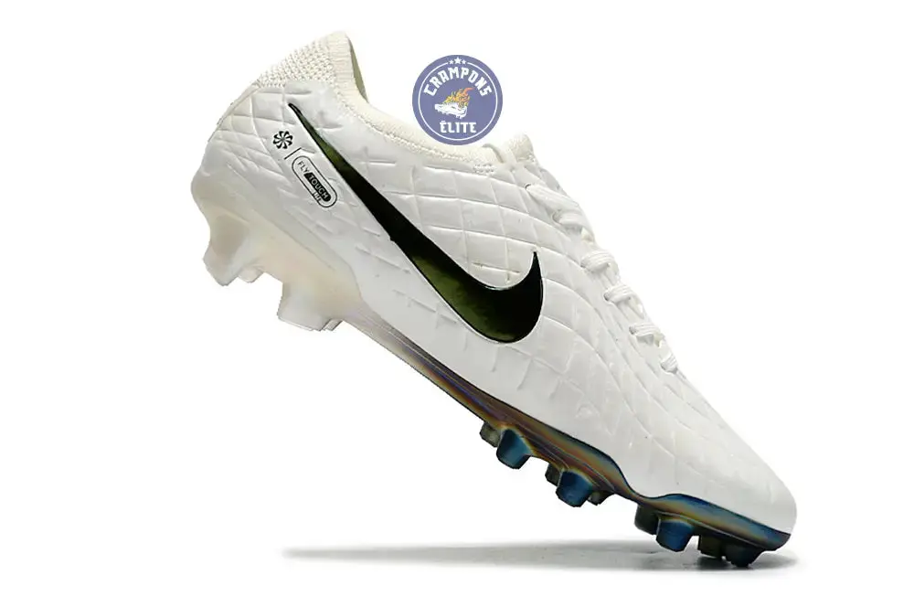 Tiempo Legend 10 Elite FG Pearl - Blanc Cassé/Turquoise - Image 5