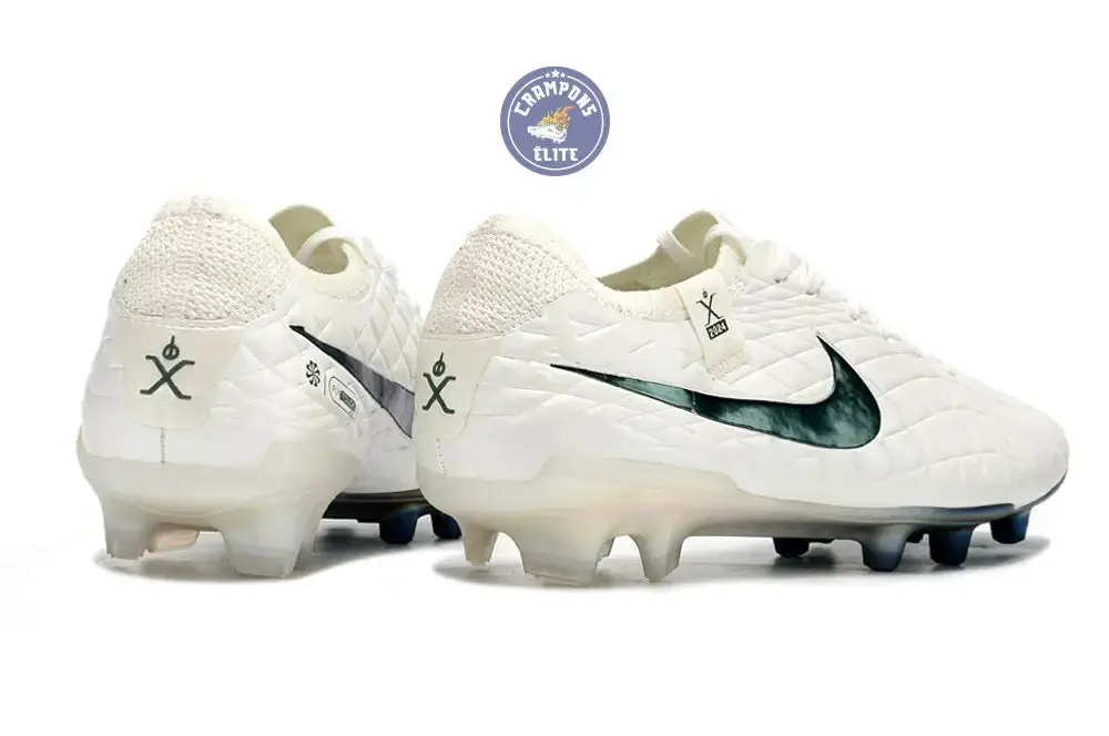 Tiempo Legend 10 Elite FG Pearl - Blanc Cassé/Turquoise - Image 7