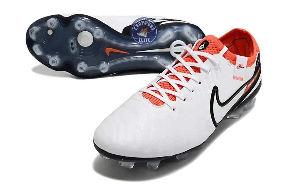Tiempo Legend 10 Elite FG Ready - Blanc/Noir/Rouge - Image 2