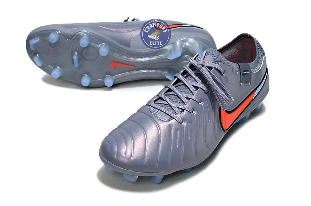 Tiempo Legend 10 Elite FG Scary Good - Gris/Orange/Noir - Image 4