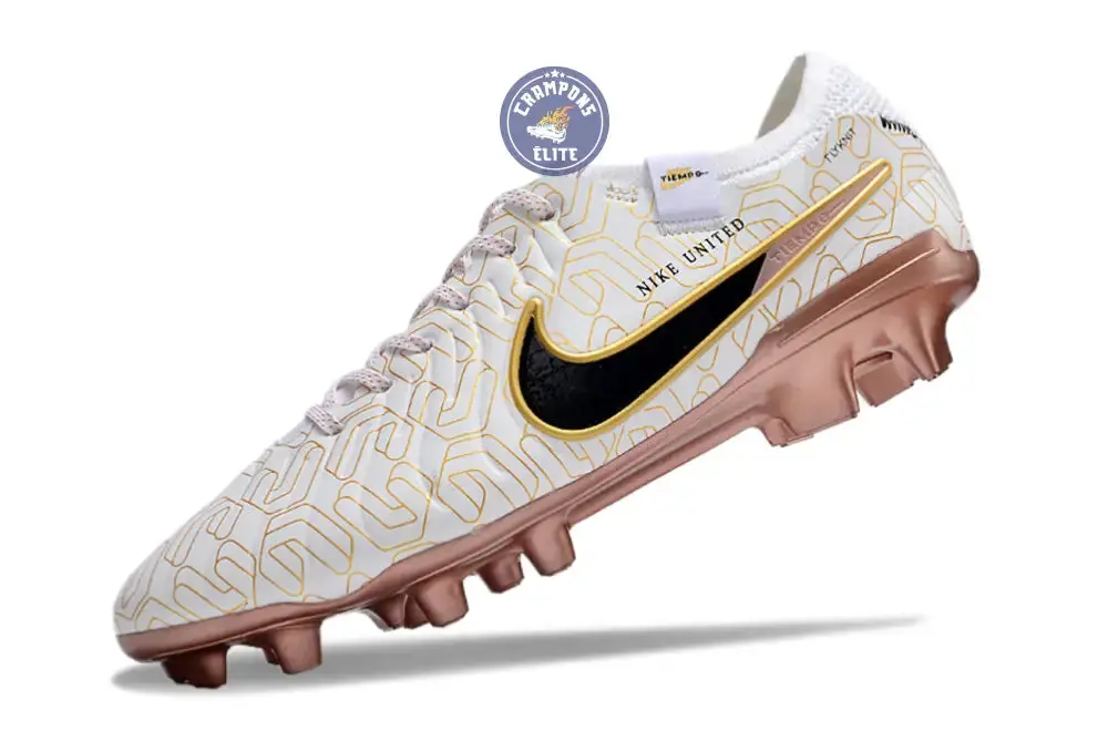 Tiempo Legend 10 Elite FG United Golden - Blanc/Noir/Doré - Image 5