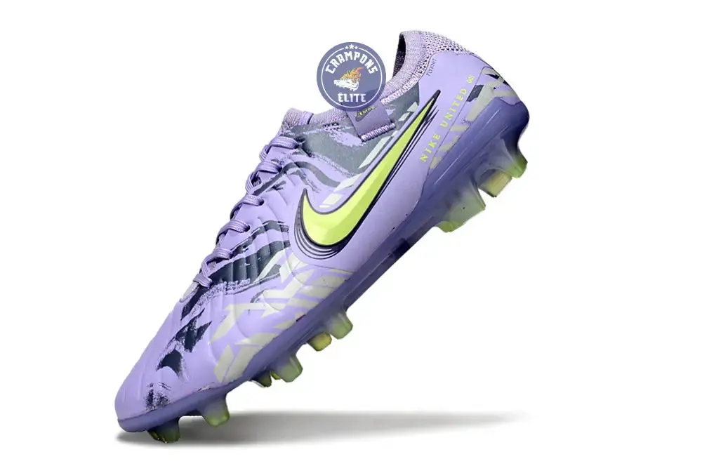 TIEMPO LEGEND 10 ELITE FG UNITED - PURPLE AGATE/VIOLET/JAUNE FLUO - Image 4