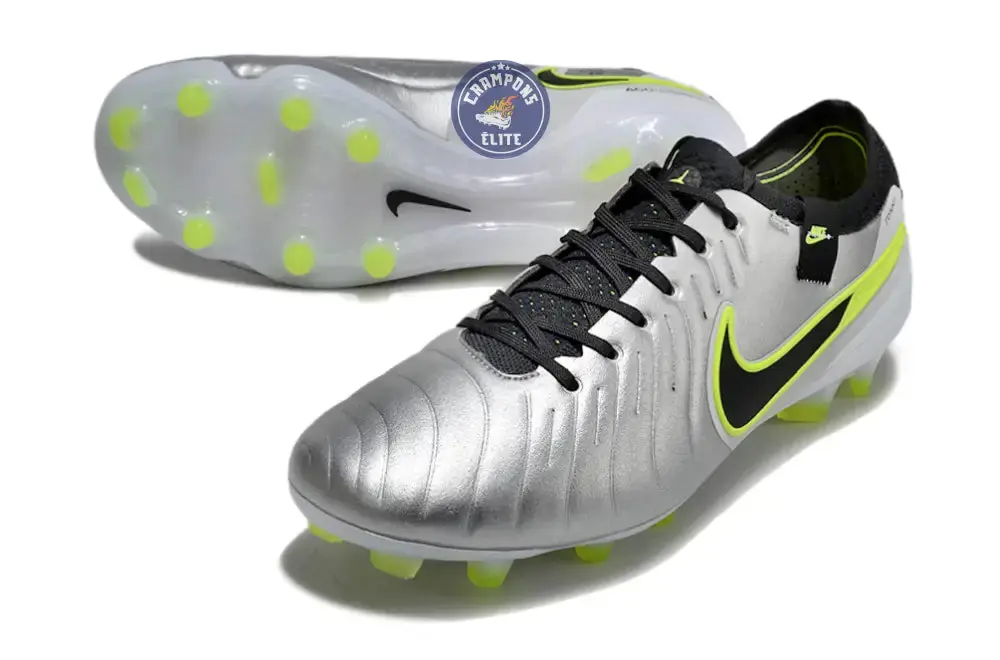 Tiempo Legend 10 Pro FG Mad Voltage - Argenté/Noir/Jaune Fluo - Image 2