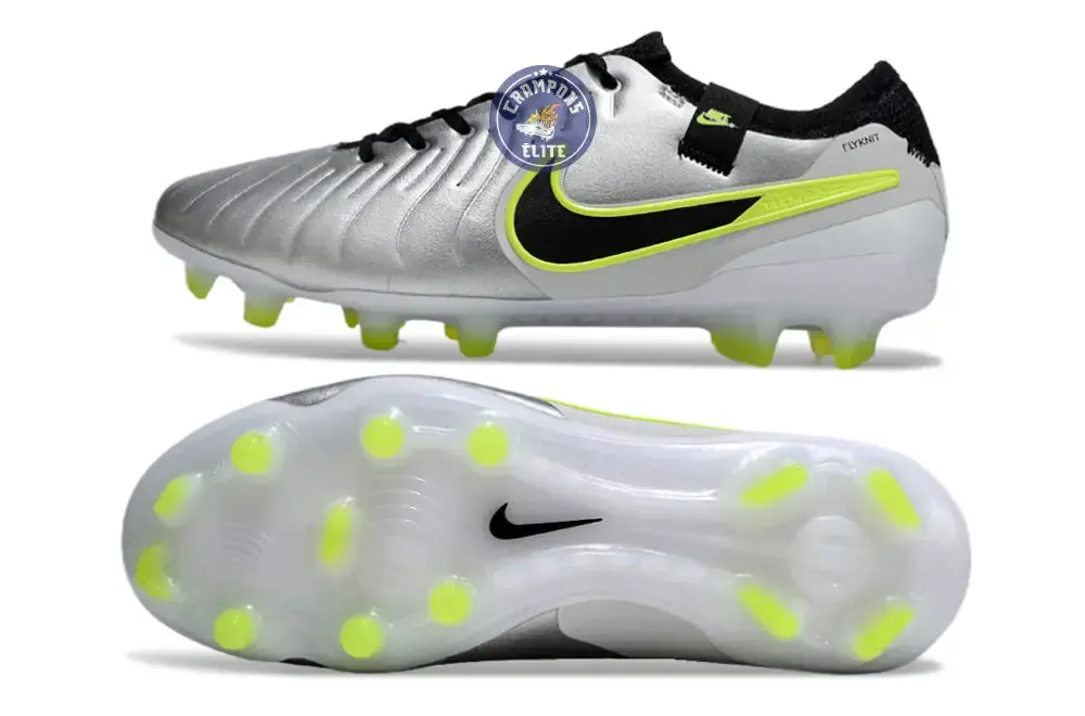 Tiempo Legend 10 Pro FG Mad Voltage - Argenté/Noir/Jaune Fluo - Image 3