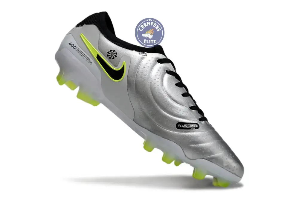 Tiempo Legend 10 Pro FG Mad Voltage - Argenté/Noir/Jaune Fluo - Image 4