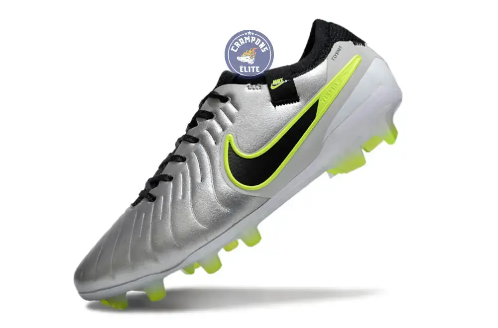 Tiempo Legend 10 Pro FG Mad Voltage - Argenté/Noir/Jaune Fluo - Image 5
