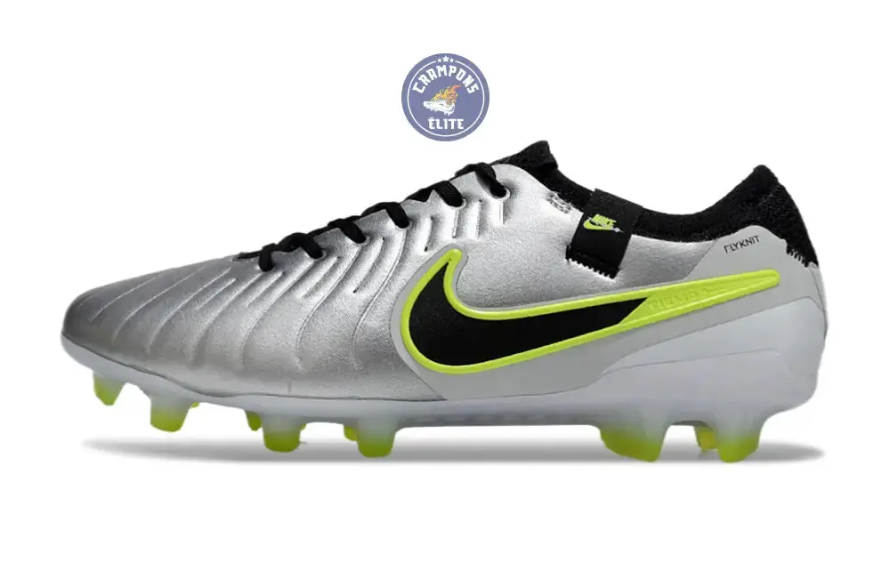 Tiempo Legend 10 Pro FG Mad Voltage - Argenté/Noir/Jaune Fluo - Image 6