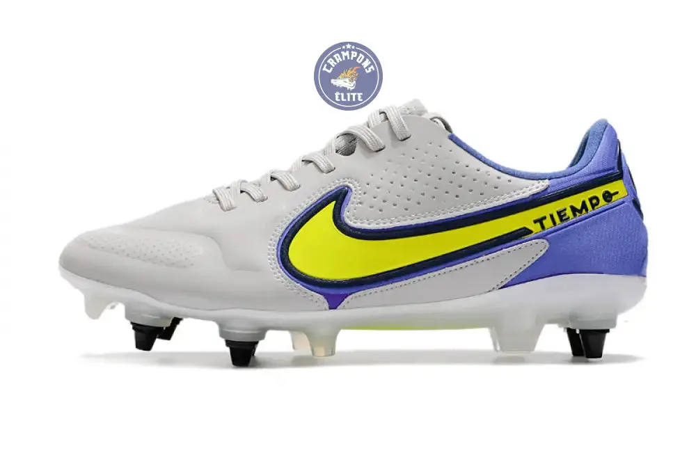Tiempo Legend 9 Elite SG-PRO Recharge -Gris/Jaune Fluo/Bleu - Image 5