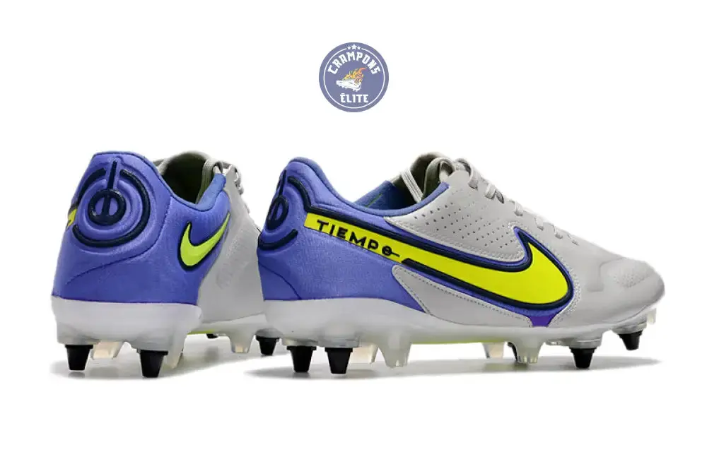 Tiempo Legend 9 Elite SG-PRO Recharge -Gris/Jaune Fluo/Bleu - Image 6