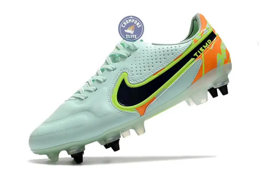 Tiempo Legend 9 SG Barely - Vert/Noirened Bleu/Orange - Image 4