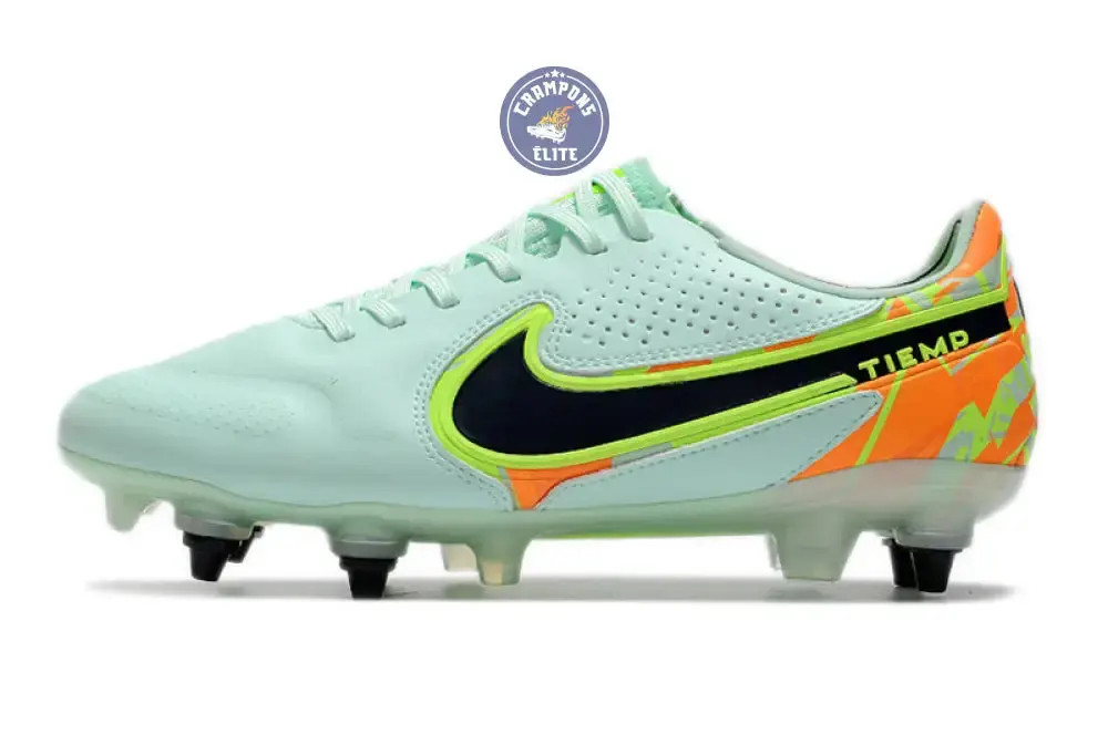Tiempo Legend 9 SG Barely - Vert/Noirened Bleu/Orange - Image 5