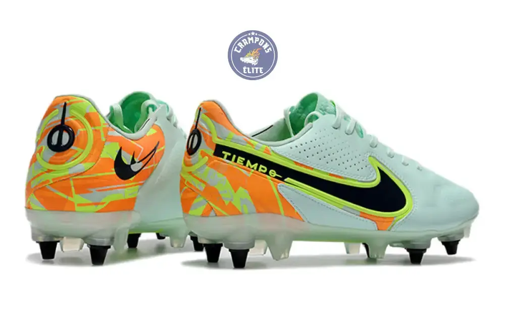Tiempo Legend 9 SG Barely - Vert/Noirened Bleu/Orange - Image 6