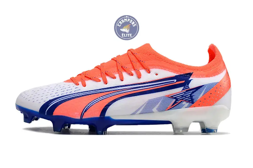 Ultra Ultimate FG Firm Ground - Blanc/Bleu/Orange - Image 5