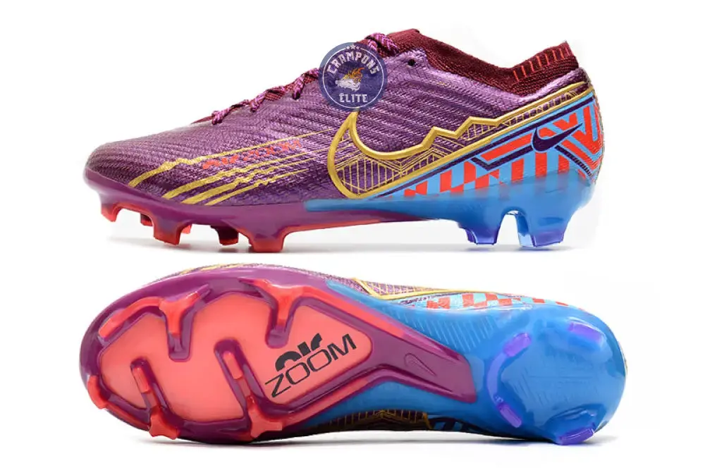 Vapor 15 Elite FG Mbappé Personal Edition - Bordeaux/Doré - Image 3