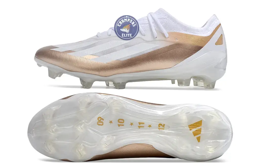 X Crazyfast.1 Messi El Ocho Elite FG - Blanc/OR - Image 3