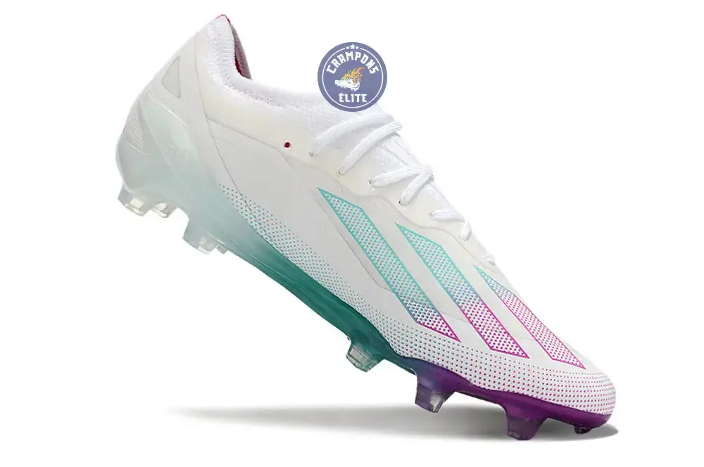 X Crazyfast Elite FG Blanc/Violet/Vert - Image 4