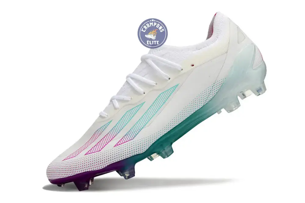X Crazyfast Elite FG Blanc/Violet/Vert - Image 5