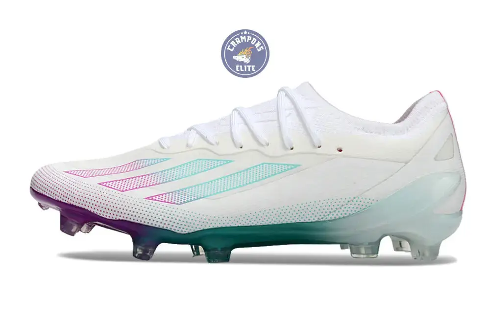 X Crazyfast Elite FG Blanc/Violet/Vert - Image 6