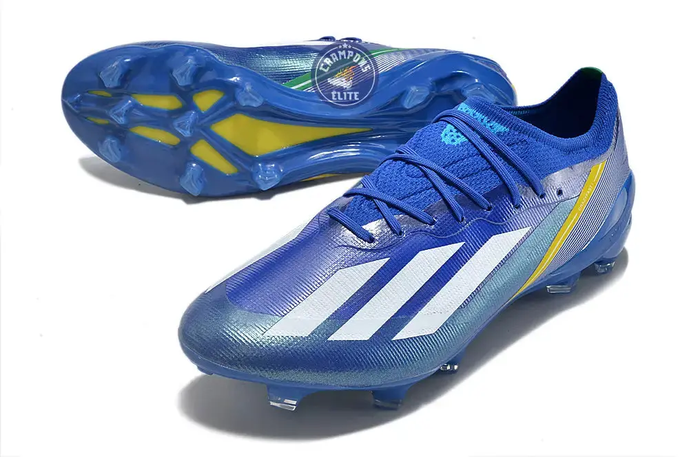 X Crazyfast Elite FG - Bleu/Blanc/Jaune - Image 4