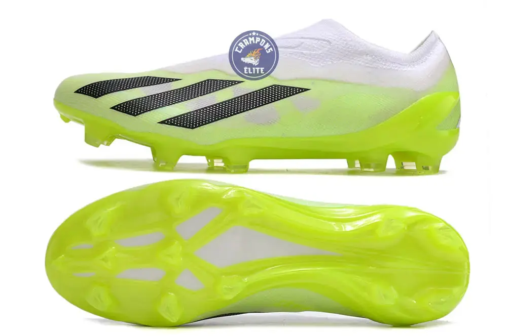 X Crazyfast Elite Laceless FG Crazyrush - Blanc/Noir/Lucid Lemon - Image 2