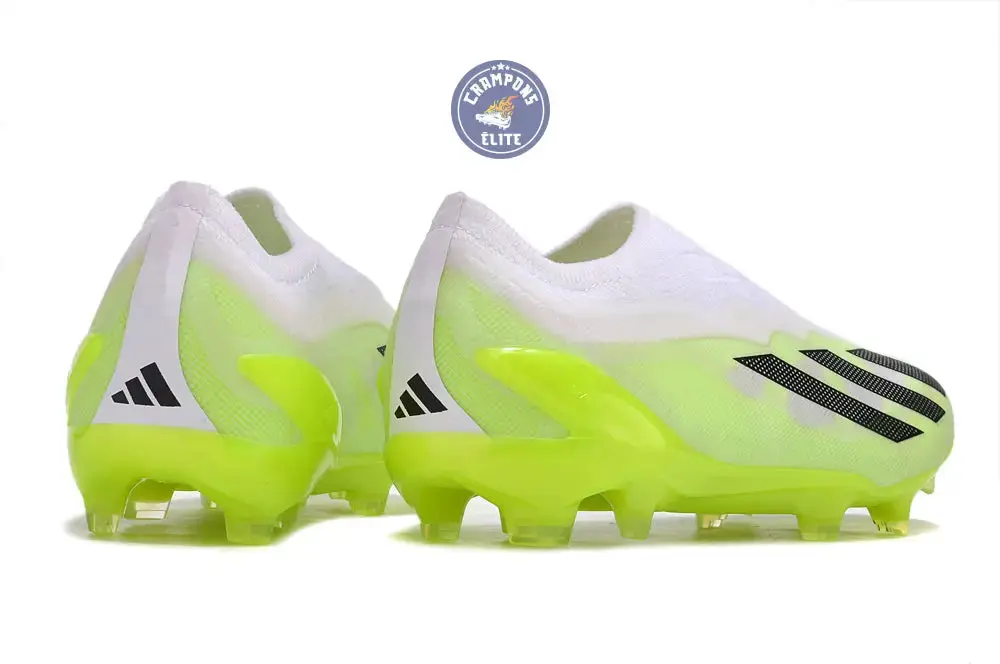 X Crazyfast Elite Laceless FG Crazyrush - Blanc/Noir/Lucid Lemon - Image 3