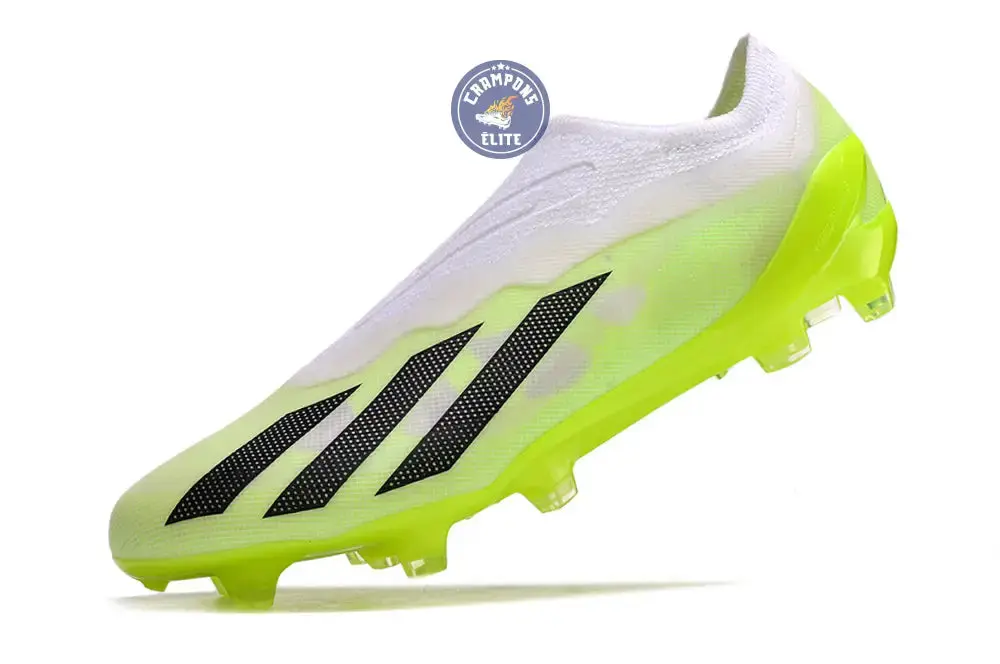 X Crazyfast Elite Laceless FG Crazyrush - Blanc/Noir/Lucid Lemon - Image 4